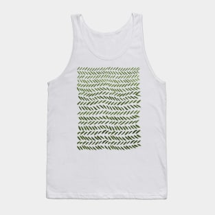 Watercolor knitting pattern - green Tank Top